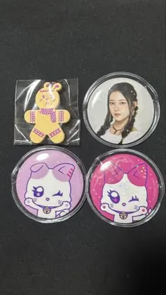 ME:I 缶バッチ、グッズ　櫻井美羽　村上璃杏　佐々木心菜