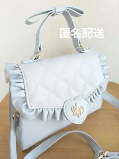 SecretDoor フリル ショルダーバッグ 2way ライトブルー 未使用