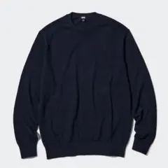 【新品未使用タグ付き✨️】UNIQLOウォッシャブルコットンクルーネックセーター