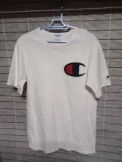 champion　ビッグロゴ　刺繍　Ｔシャツ　Ｍサイズ　ホンジュラス古着