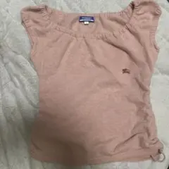 Burberry Blue Label 半袖ニット ピンク