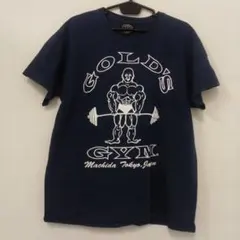 GOLD'S GYM 半袖Tシャツ 店舗数量限定品 ネイビー系 Lサイズのサムネイル