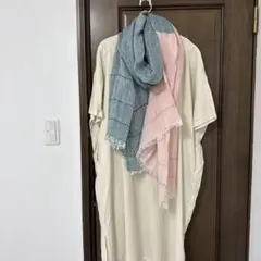 イロジカケ｜タイダイ藍染め ダブルガーゼ カシュクールワンピース