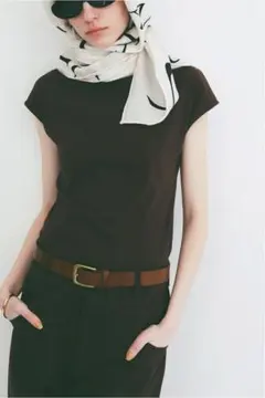 新品タグ付きCLANE UP NECK COMPACT TOPS