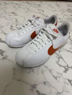 NIKE CORTEZ ホワイト オレンジ スニーカー　レザー28cm