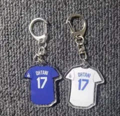 2点セット　新品　ドジャース　ユニフォームキーホルダー　白　キーリング　大谷翔平のサムネイル