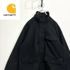 超人気❗️カーハート　ワンポイントロゴブルゾン　L90s刺繍古着希少レア長袖ワーク