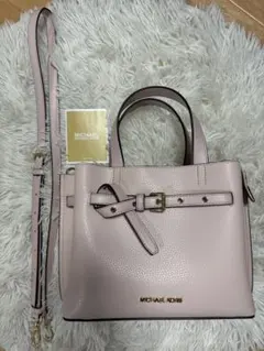 【美品】マイケルコース 2WAYハンドバッグ ショルダーバッグ ピンク MK