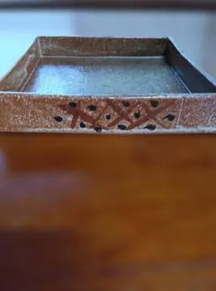 木製水盤 杉 生花 生け花 華道 花道 木製 銅板敷き 盆栽鉢 飾り台四角