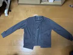 グレー スウェット カーディガン 長袖