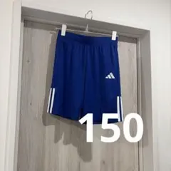 adidas アディダス　青　ハーフパンツ　キッズ　運動会