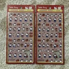 ボンボンドロップシール　ミニ　ハローキティ　レッド　ピンク