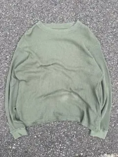 00's～ OLD GAP グリーン サーマル archive y2k グランジ