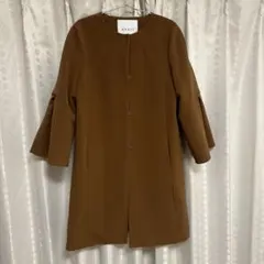 ANAYI ノーカラージャケット ブラウン　38号