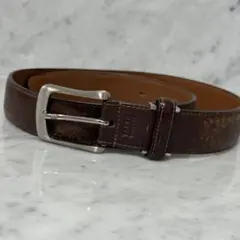 本革 ベルト TAKEO KIKUCHI タケオキクチ ブラウン ダメージ加工