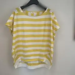 a.v.v standard ボーダー 半袖 Tシャツ イエローのサムネイル