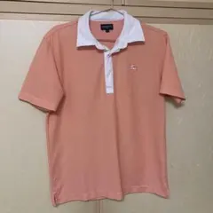 BURBERRY GOLF ストライプポロシャツ 3号 オレンジのサムネイル