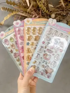 おぱんちゅうさぎぷっくりシール 立体うるちゅる4点セット　まとめ売り人気数量限定