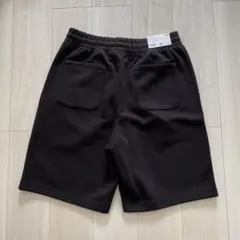 新品タグ付き　UNIQLO C スウェットワイドショーツ　09 ブラック　L