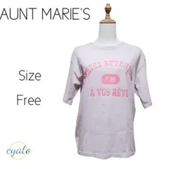 AUNT MARIE'S アントマリーズ プリントトップス Tシャツ ロゴTのサムネイル