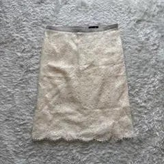 美品☆Drawer☆ドゥロワー☆レース☆スカート☆ユナイテッドアローズ☆ホワイトのサムネイル