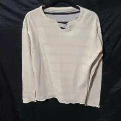 【TAKEO KIKUCHI】フェイクレイヤード キーネック 長袖カットソーのサムネイル