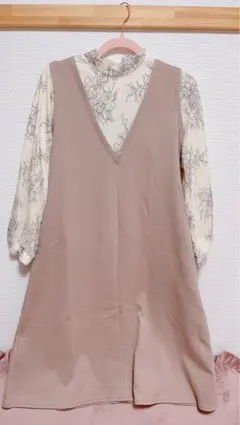 Grove * 花柄ドッキングワンピース
