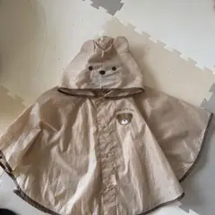 レインポンチョ　クマ　ベビー　レインコート