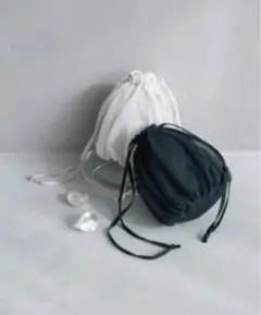 sm2 サマンサモスモス　kazumi カズミコラボ　ノベルティ　ベージュ 巾着