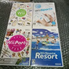 wii ソフト　まとめ売り　4枚セット　パーティ　Resort　はじめ