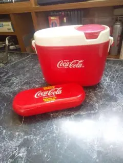 コカコーラ スチール缶ケース とコカコーラオリジナルランチボックス