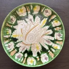 幸兵衛窯 ペルシア三彩鳥文 大皿 陶器 皿 鳳凰　飾り皿 幸兵衛窯 ペルシア三彩鳥文 大皿 陶器 皿 鳳凰 飾り皿 - メルカリ