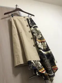 MURUA フリーサイズ　F ロングスカート スカーフ柄　レディース　おしゃ