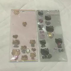 【限定値下げ】キラキララインストーンシール ハローキティ ゼブラ&日焼けキティ