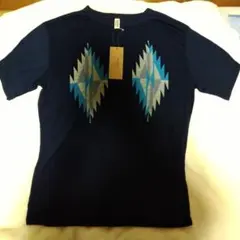 Healthknit Tシャツ ネイビー ネイティブ柄M オルテガＴシャツMのサムネイル