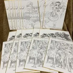 アイドルマスターシンデレラガールズ　イラスト　色紙セット 非売品　デレマス