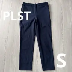 PLST プラステ リネンブレンド テーパードパンツ ネイビー Sのサムネイル