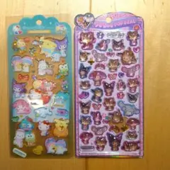 ドロップジェリーシール　うるちゅるポップシール　サンリオキャラクターズ　2枚