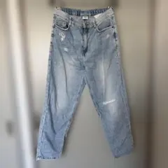 ZARAkids 153cm ダメージ加工 デニムパンツ ライトブルーのサムネイル
