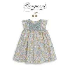 【美品】Bonpoint ワンピース 花柄 スモッキング サイズ12のサムネイル