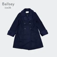 ボールジィ トゥモローランド メルトンコンビショールカラーコート 襟着脱可