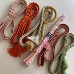 5点　帯締めセット 多色 伝統デザイン　まとめ売り