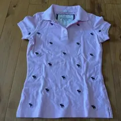Abercrombie & Fitch ピンクポロシャツ S