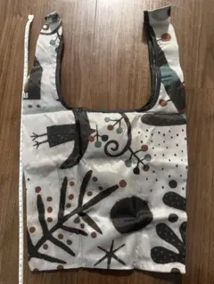 カルディ　いきものがたり　エコバッグ　白黒