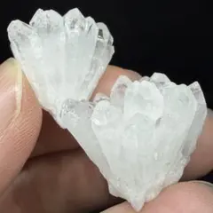 082 高品質 水晶クラスター 2点 開運 パワーストーン 鉱物