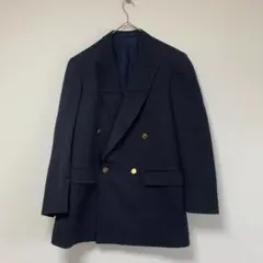 【名品】LANVIN ランバン ダブルブレスト 紺ブレ 金ボタン 　ジャケット