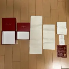 【美品】カルティエ 純正 付属品フルセット （外箱2個・クロス・ケアカード一式）