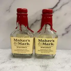 メーカーズマーク 空き瓶 200ml 2本 Maker's Mark ウイスキー