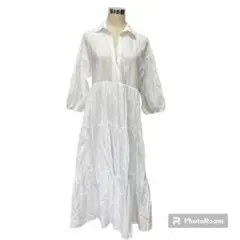 ZARA ザラ　コットンワンピース　EUR M 白