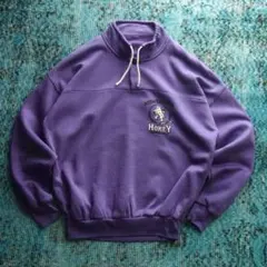 80s EURO hi-neck design college sweat